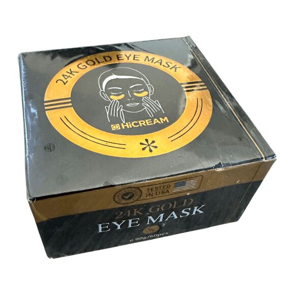 Brand New Golden Glow Under Eye Patches for Puffy Eyes - 60Pcs Eye Gels Rejuvena - Picture 4 of 4